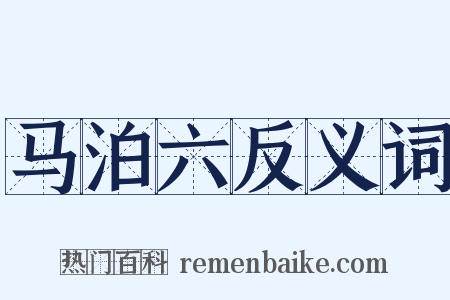马泊六反义词是什么意思的图片